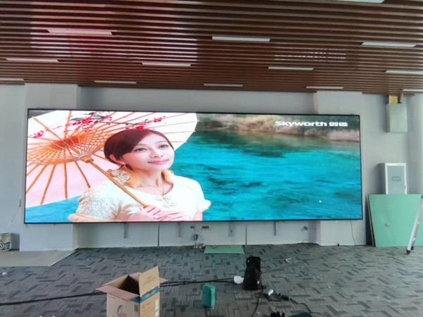 江都P1.53led小间距屏安装案例